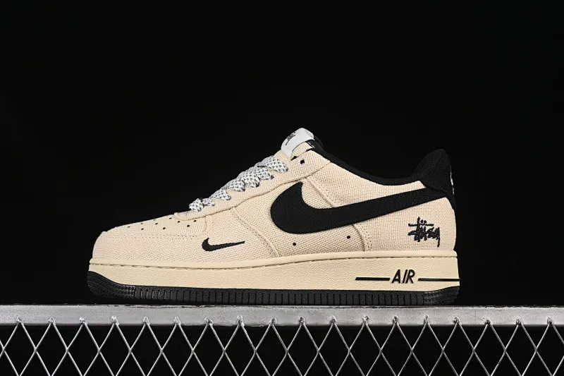 All categories Nk Air Force 1 Air Force series Nk Air Force 1 Low Air Force low-top Nike Air Force 1'07 Low Stussy co-branded cotton and linen Air Force 1 low-top casual sneakers XX3168-153
